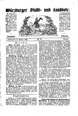 Würzburger Stadt- und Landbote Dienstag 14. Februar 1860