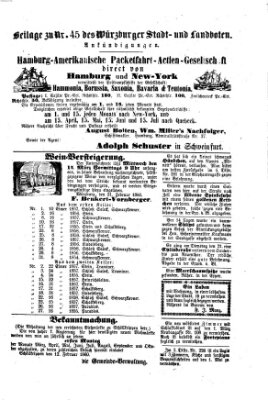 Würzburger Stadt- und Landbote Mittwoch 22. Februar 1860