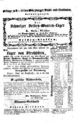 Würzburger Stadt- und Landbote Samstag 10. März 1860