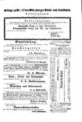 Würzburger Stadt- und Landbote Donnerstag 5. April 1860