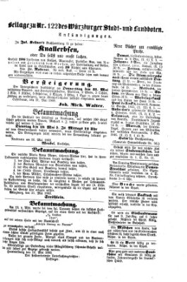 Würzburger Stadt- und Landbote Dienstag 22. Mai 1860