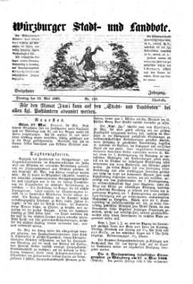 Würzburger Stadt- und Landbote Dienstag 29. Mai 1860