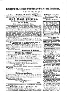 Würzburger Stadt- und Landbote Dienstag 12. Juni 1860