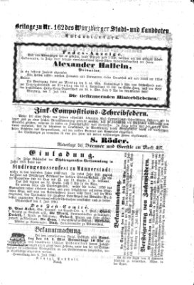 Würzburger Stadt- und Landbote Montag 9. Juli 1860