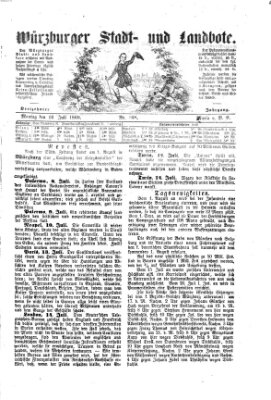 Würzburger Stadt- und Landbote Montag 16. Juli 1860