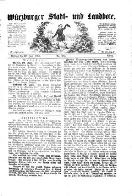 Würzburger Stadt- und Landbote Montag 30. Juli 1860