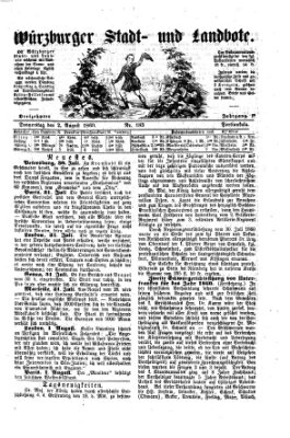 Würzburger Stadt- und Landbote Donnerstag 2. August 1860