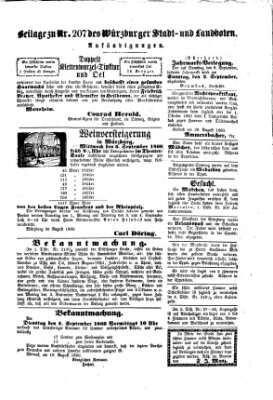 Würzburger Stadt- und Landbote Donnerstag 30. August 1860