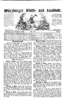 Würzburger Stadt- und Landbote Samstag 8. September 1860
