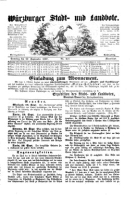 Würzburger Stadt- und Landbote Samstag 22. September 1860