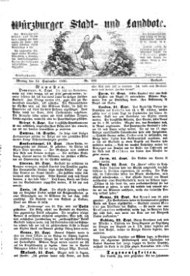 Würzburger Stadt- und Landbote Montag 24. September 1860