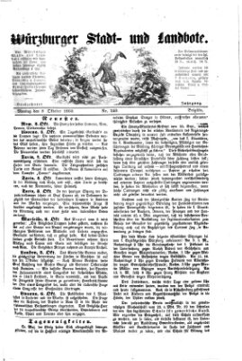 Würzburger Stadt- und Landbote Montag 8. Oktober 1860