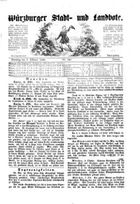 Würzburger Stadt- und Landbote Dienstag 9. Oktober 1860