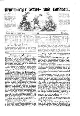 Würzburger Stadt- und Landbote Freitag 12. Oktober 1860