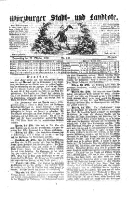 Würzburger Stadt- und Landbote Donnerstag 25. Oktober 1860