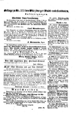 Würzburger Stadt- und Landbote Donnerstag 25. Oktober 1860