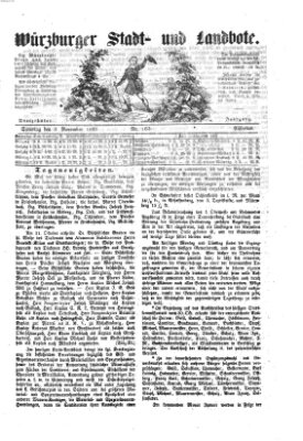 Würzburger Stadt- und Landbote Samstag 3. November 1860