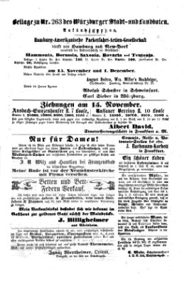 Würzburger Stadt- und Landbote Samstag 3. November 1860