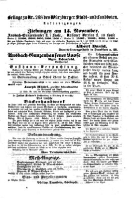 Würzburger Stadt- und Landbote Freitag 9. November 1860