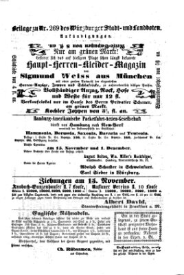 Würzburger Stadt- und Landbote Samstag 10. November 1860