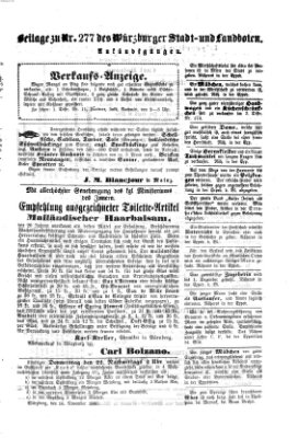 Würzburger Stadt- und Landbote Dienstag 20. November 1860