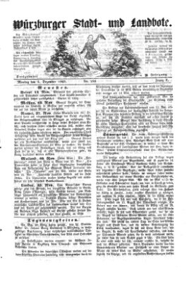 Würzburger Stadt- und Landbote Montag 3. Dezember 1860