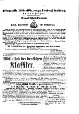 Würzburger Stadt- und Landbote Dienstag 4. Dezember 1860