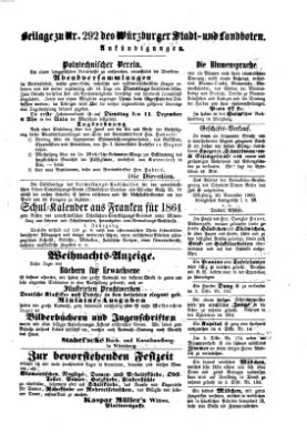 Würzburger Stadt- und Landbote Freitag 7. Dezember 1860