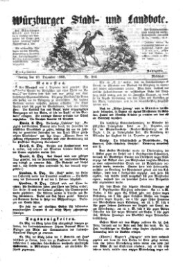 Würzburger Stadt- und Landbote Montag 10. Dezember 1860