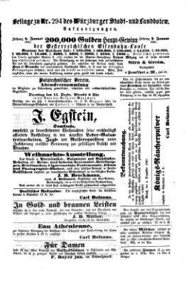 Würzburger Stadt- und Landbote Montag 10. Dezember 1860