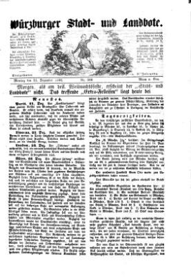 Würzburger Stadt- und Landbote Montag 24. Dezember 1860