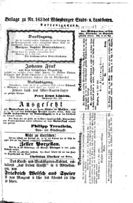 Würzburger Stadt- und Landbote Mittwoch 10. Juli 1861