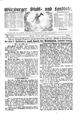 Würzburger Stadt- und Landbote Freitag 26. Juli 1861