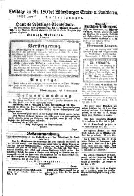 Würzburger Stadt- und Landbote Dienstag 30. Juli 1861