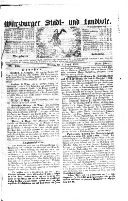 Würzburger Stadt- und Landbote Montag 5. August 1861