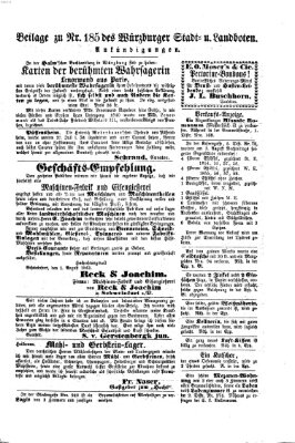 Würzburger Stadt- und Landbote Dienstag 6. August 1861