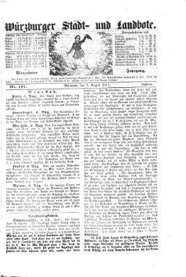 Würzburger Stadt- und Landbote Mittwoch 7. August 1861