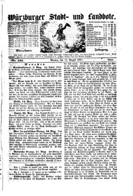 Würzburger Stadt- und Landbote Montag 12. August 1861