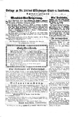 Würzburger Stadt- und Landbote Donnerstag 22. August 1861