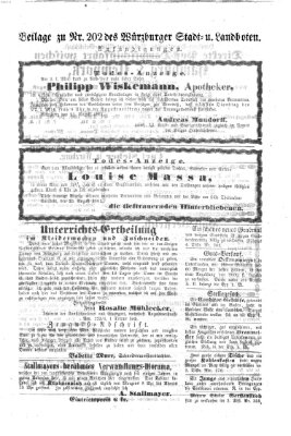 Würzburger Stadt- und Landbote Samstag 24. August 1861