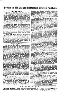 Würzburger Stadt- und Landbote Montag 26. August 1861