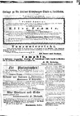 Würzburger Stadt- und Landbote Donnerstag 29. August 1861