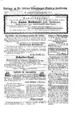 Würzburger Stadt- und Landbote Montag 2. September 1861