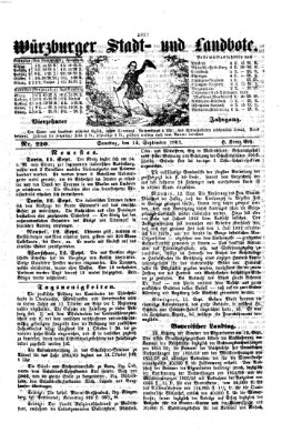 Würzburger Stadt- und Landbote Samstag 14. September 1861