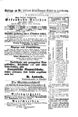 Würzburger Stadt- und Landbote Mittwoch 18. September 1861