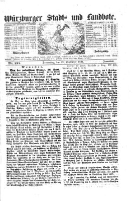 Würzburger Stadt- und Landbote Donnerstag 19. September 1861