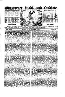 Würzburger Stadt- und Landbote Freitag 20. September 1861