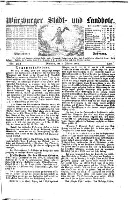 Würzburger Stadt- und Landbote Mittwoch 2. Oktober 1861