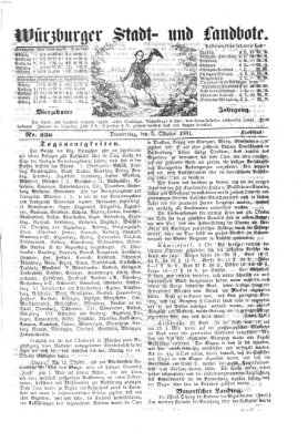 Würzburger Stadt- und Landbote Donnerstag 3. Oktober 1861