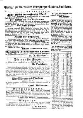 Würzburger Stadt- und Landbote Donnerstag 3. Oktober 1861